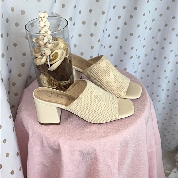 Journee Collection Women's Beige Mules - Picture 2 of 12